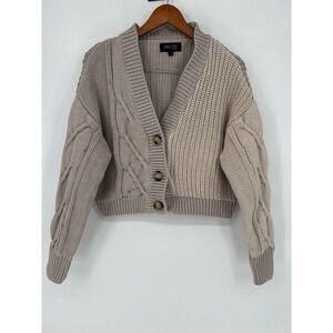 Truth Soul Armor Multi-Knit Cardigan Sweater Size M